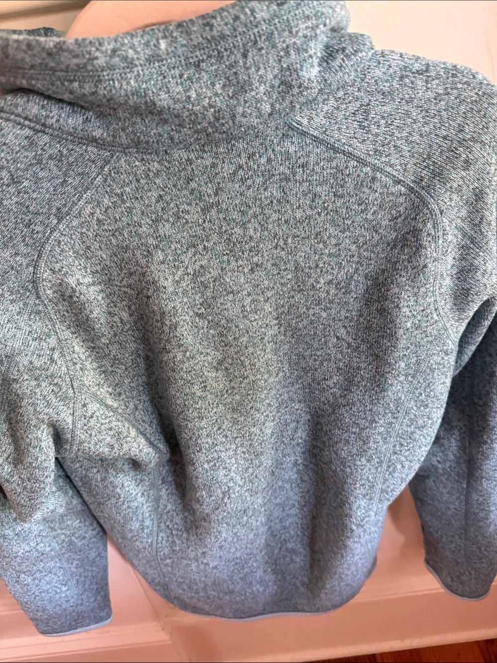 Patagonia Zip-Front Fleece Pullover - Seafoam Green - Picture 4 of 4